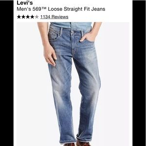 Men’s 34x30 Levi’s 569 Loose Straight